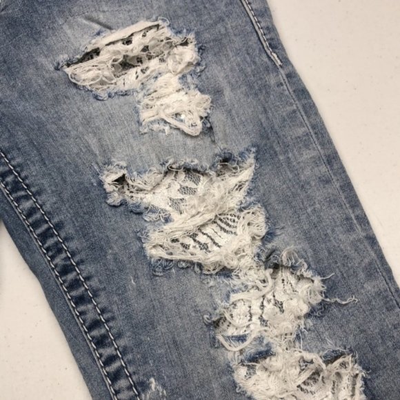 PREMIUM SILVER CAMDEN SKINNY JEANS 26x30 FACTORY LACE 😎 - Picture 5 of 14